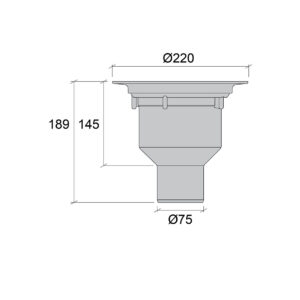 Golvbrunn PB 75 UMP