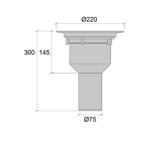 Golvbrunn PBL 75 UMP