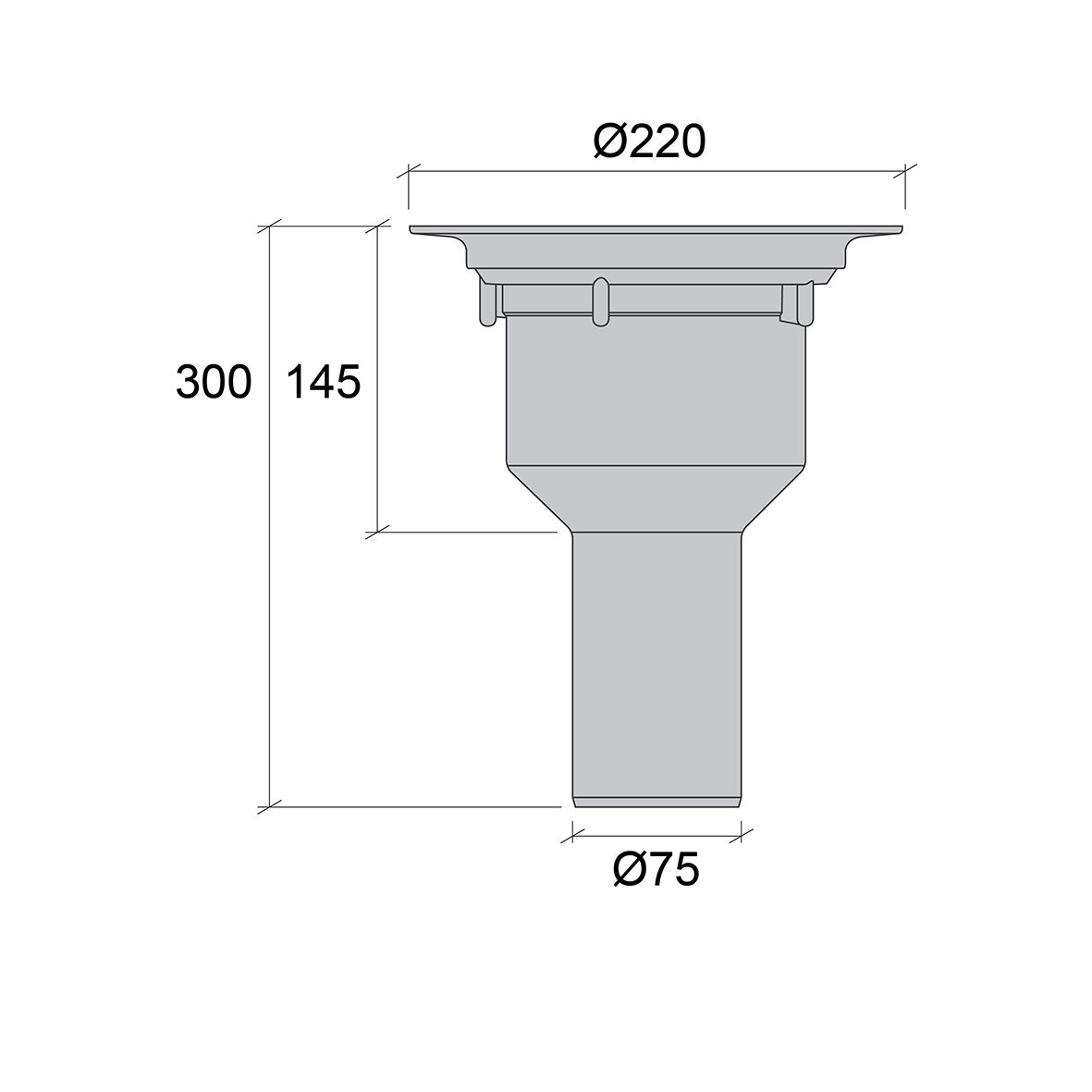 Golvbrunn PBL 75 UMP
